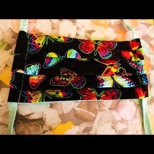 Butterflies handmade face mask